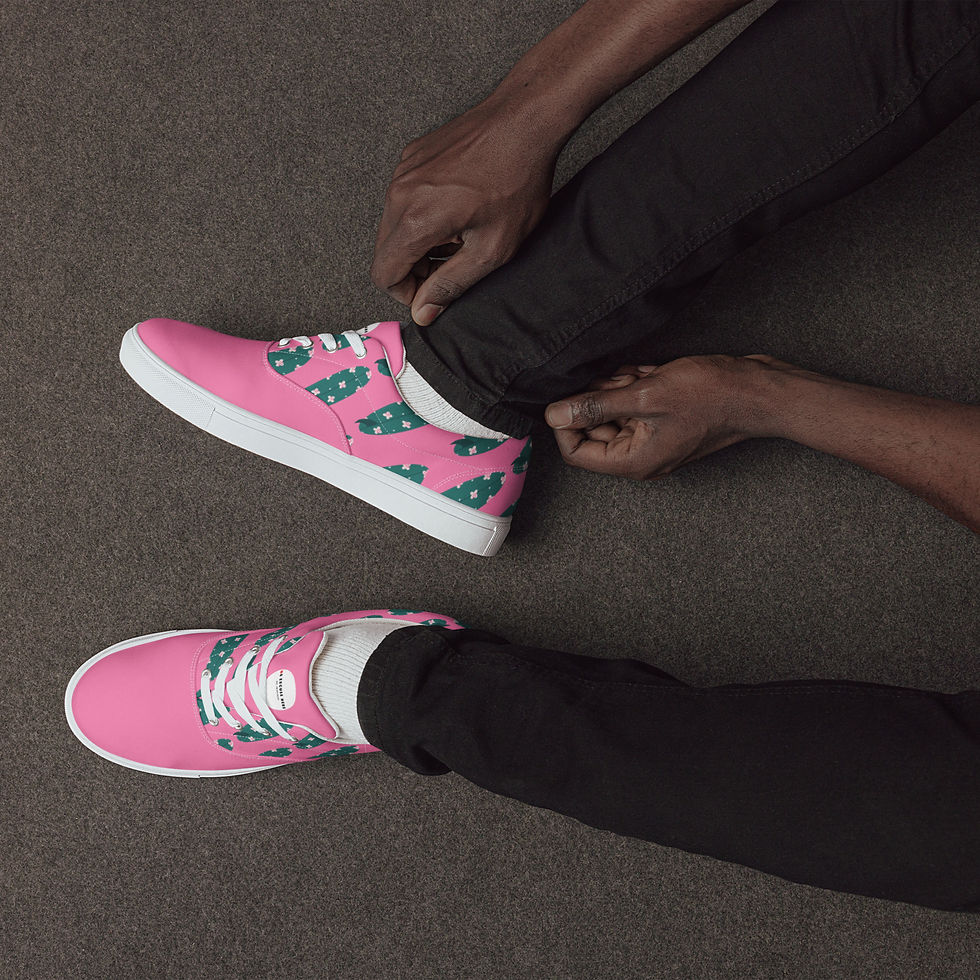 Thumbnail: Be Inspired Pink board low tops