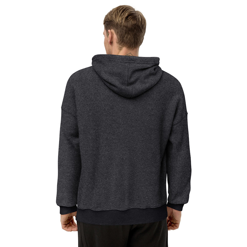 Thumbnail: Be Inspired Charcoal sueded fleece surf hoodie