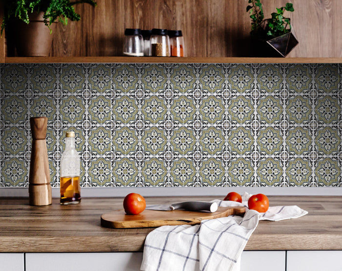 Decorative Tile stickers set of 24 Peel & Stick