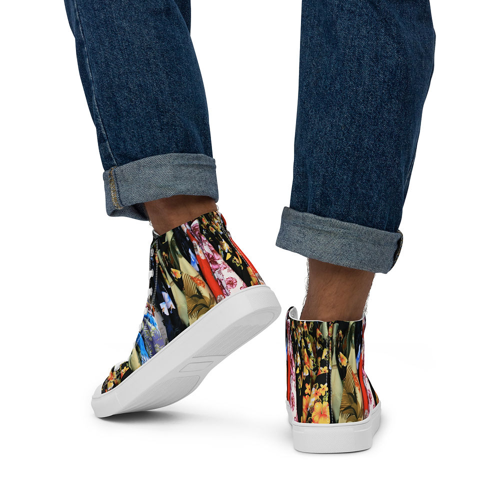 Thumbnail: Be Inspired Hawaiian Shirt high tops