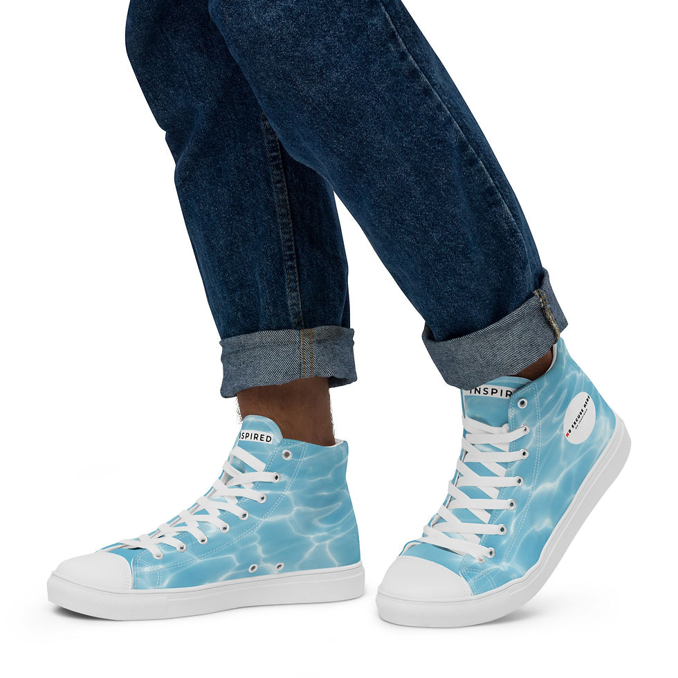 Thumbnail: Be Inspired Blue water high tops