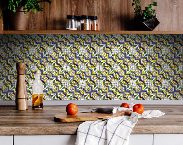 Decorative Tile stickers set of 24 Peel & Stick