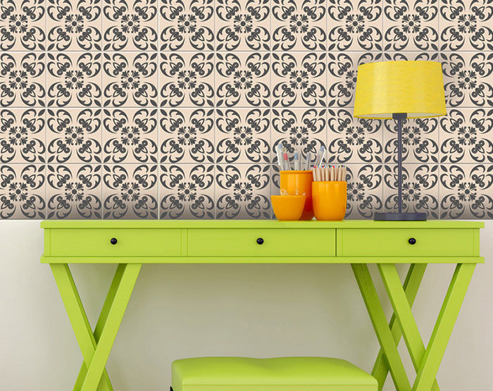 Decorative Tile stickers set of 24 Peel & Stick
