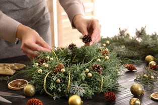 Atelier Adultes Couronne de Noël au Château de Sully