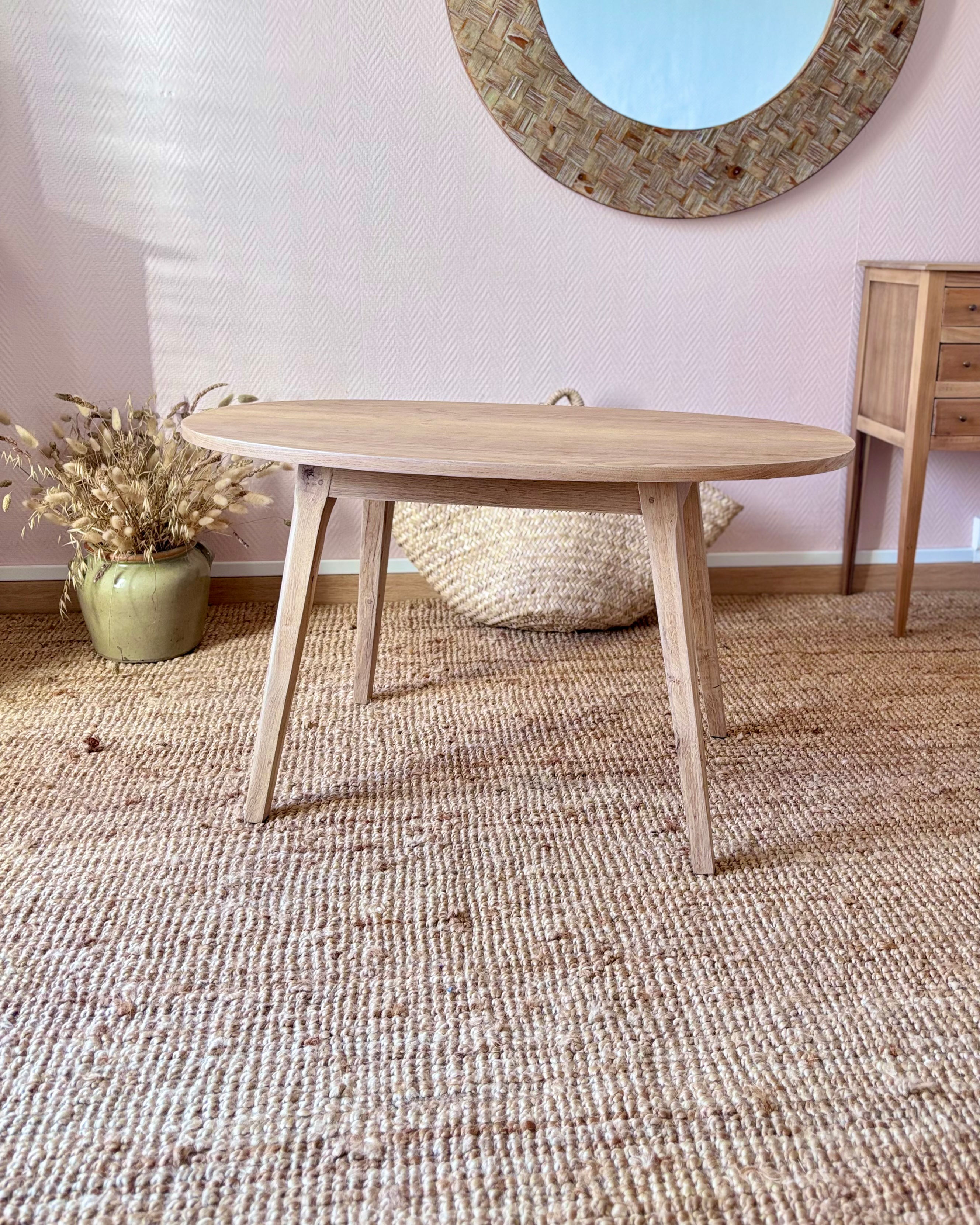 La table basse ovale