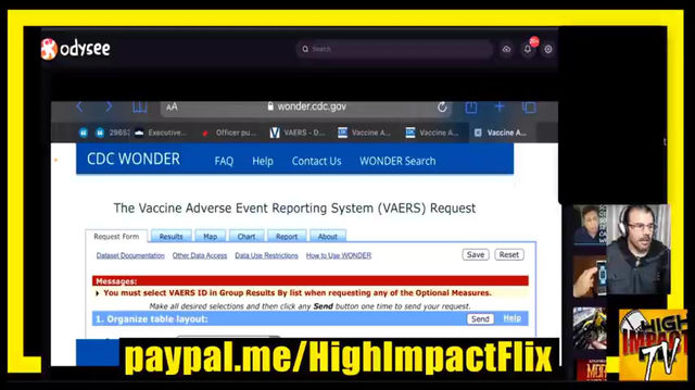 VAERS - VACCINE ADVERSE REACTION REPORTING SYSTEM REPORT BY HIGHIMPACTFLIX