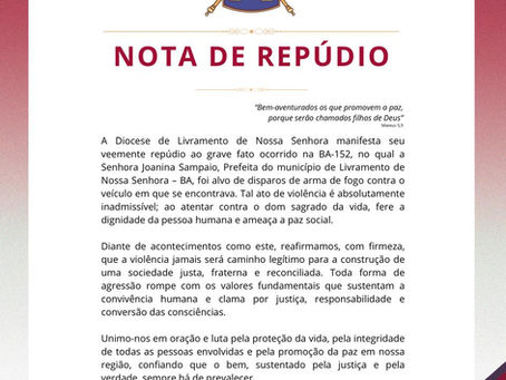 NOTA DE REPÚDIO