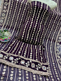 Black Color soft bamber chiffon