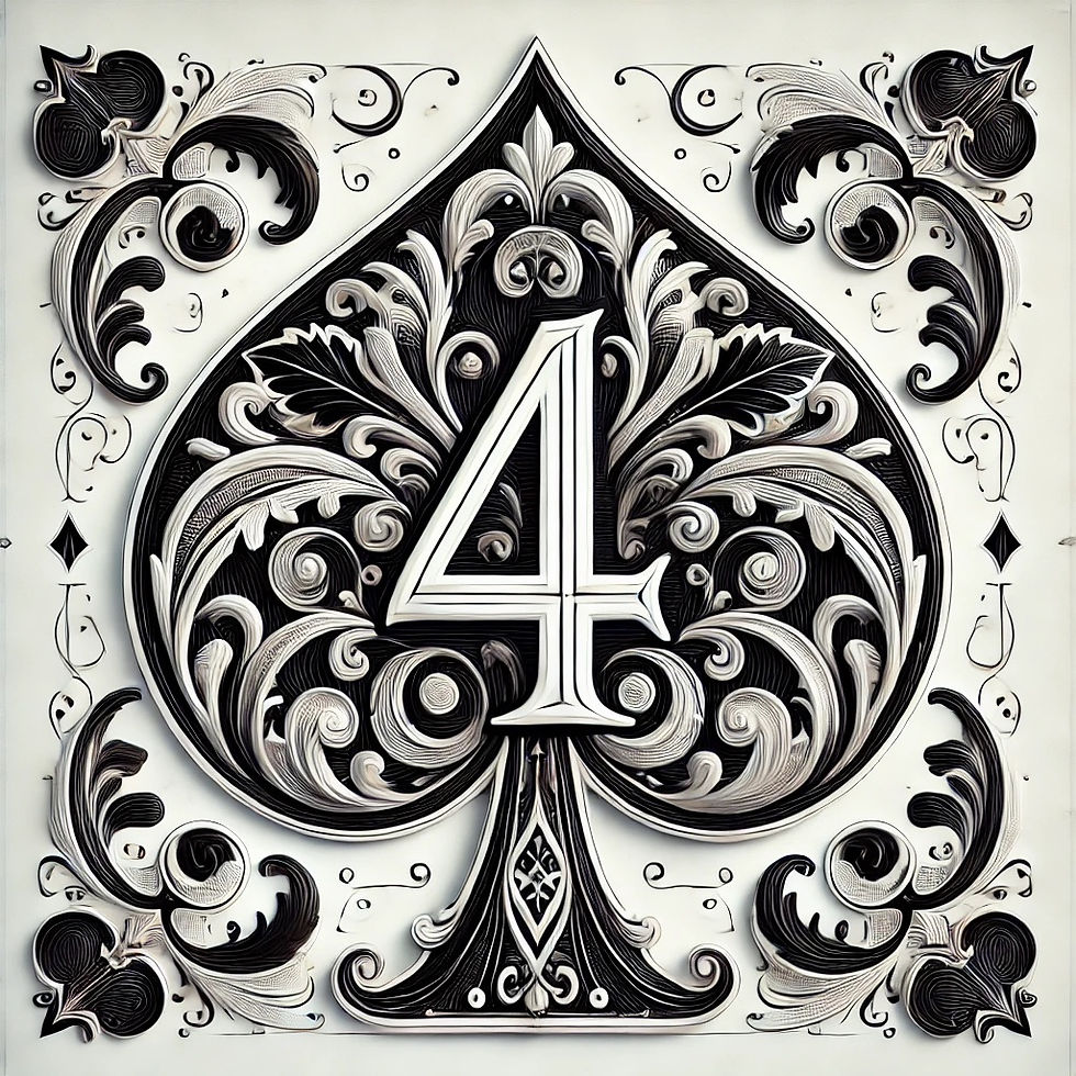 4 ♠️ Days: January 10 (Capricorn); February 8 (Aquarius); March 6 (Pisces); April 4 (Aries); May 2 (Taurus).