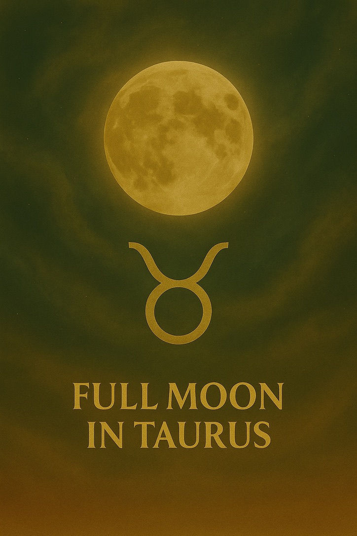 Full Moon in Taurus at 13° at 8:19 a.m. EST