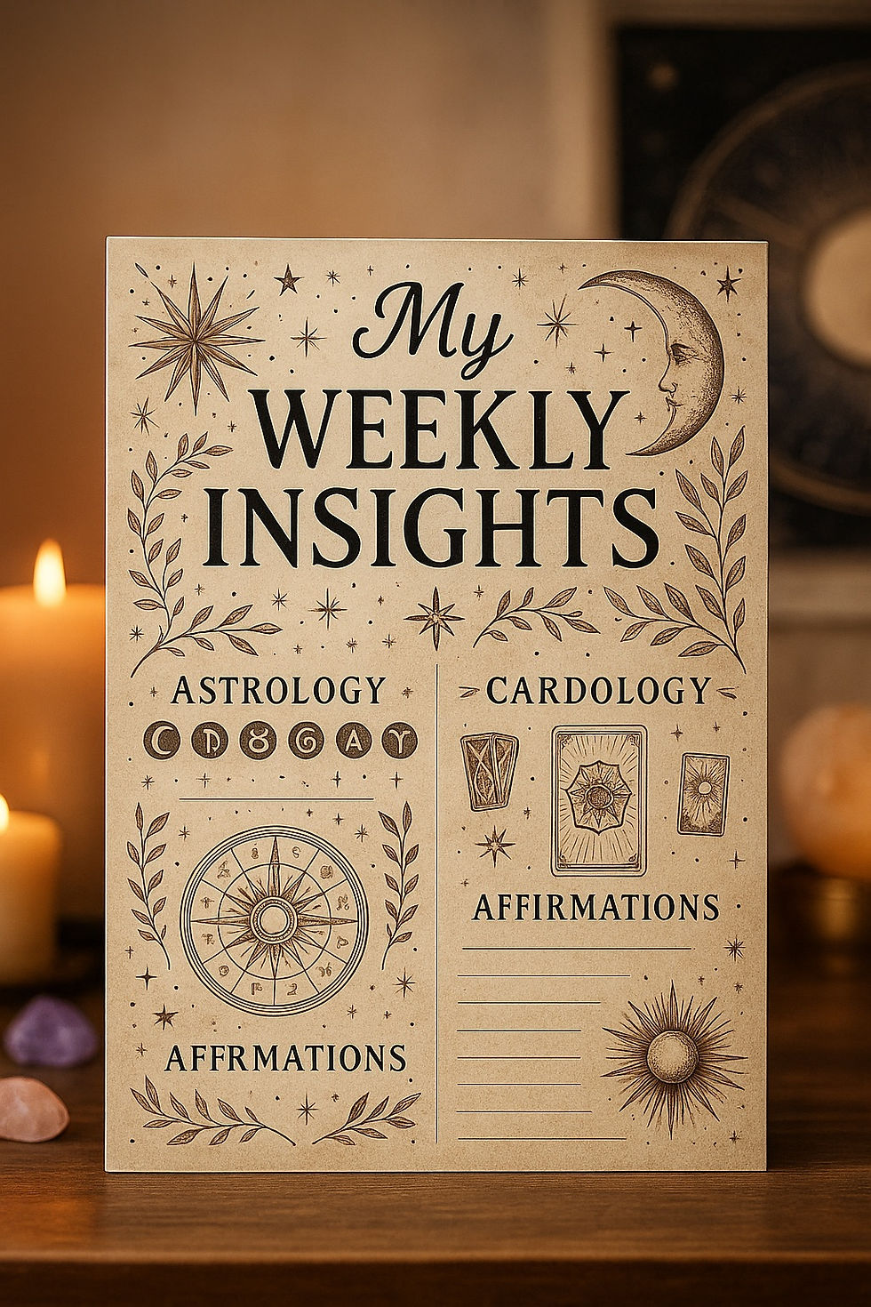 Personalized Weekly Insights Report Calendar