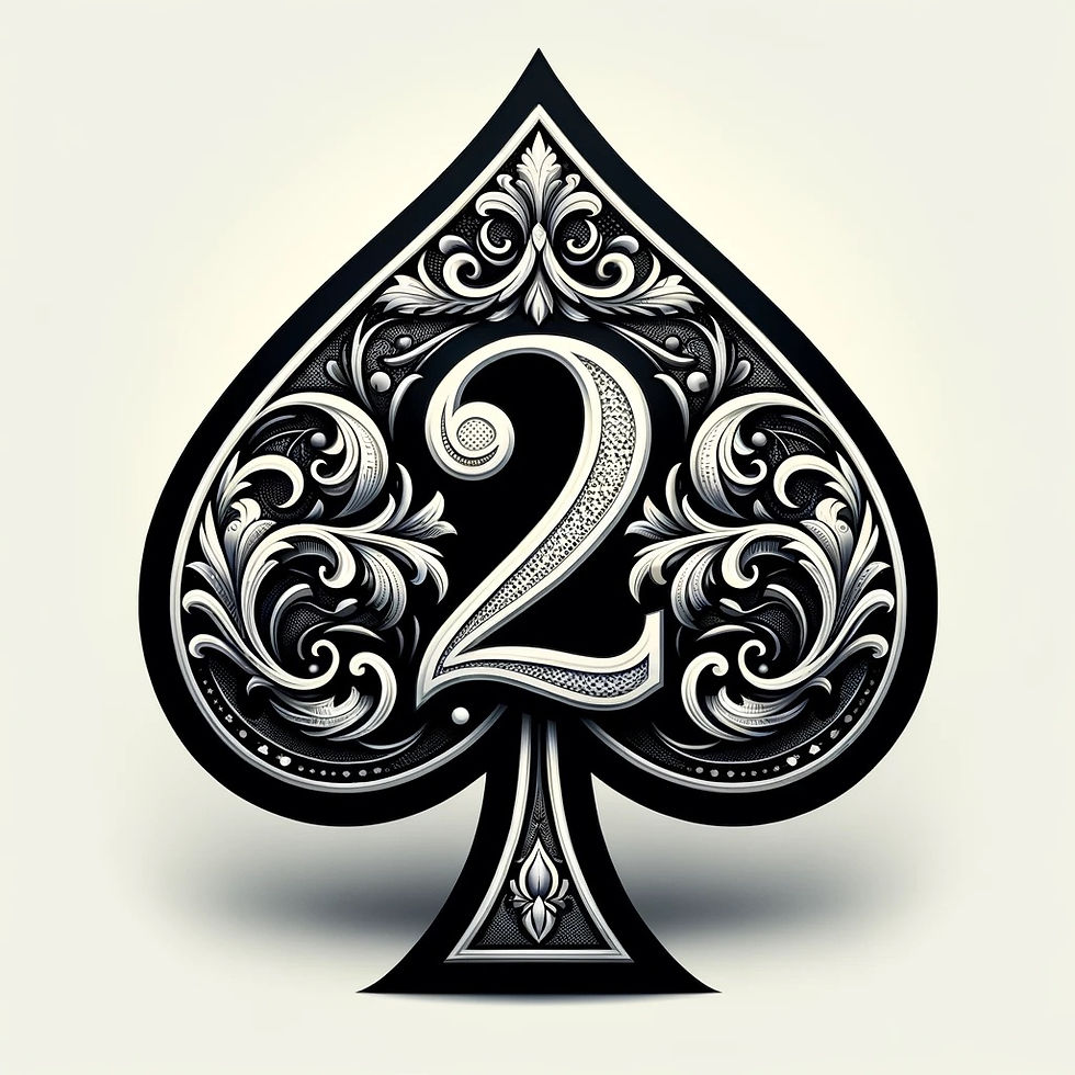 2 ♠️ Days: January 12 (Capricorn); February 10 (Aquarius); March 8 (Pisces); April 6 (Aries); May 4 (Taurus); June 2 (Gemini).