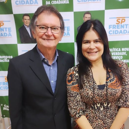 foto de wilma campos machado com o ex deputado e ex prefeito de cosmópolis José Pivatto