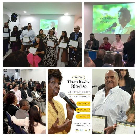 foto de evento de posse do Dr Eloy miguel ao mdb afro junto com wilma campos machado