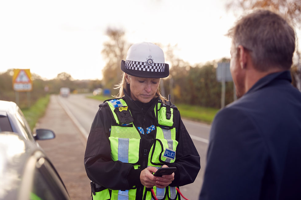 Roadside interview by police