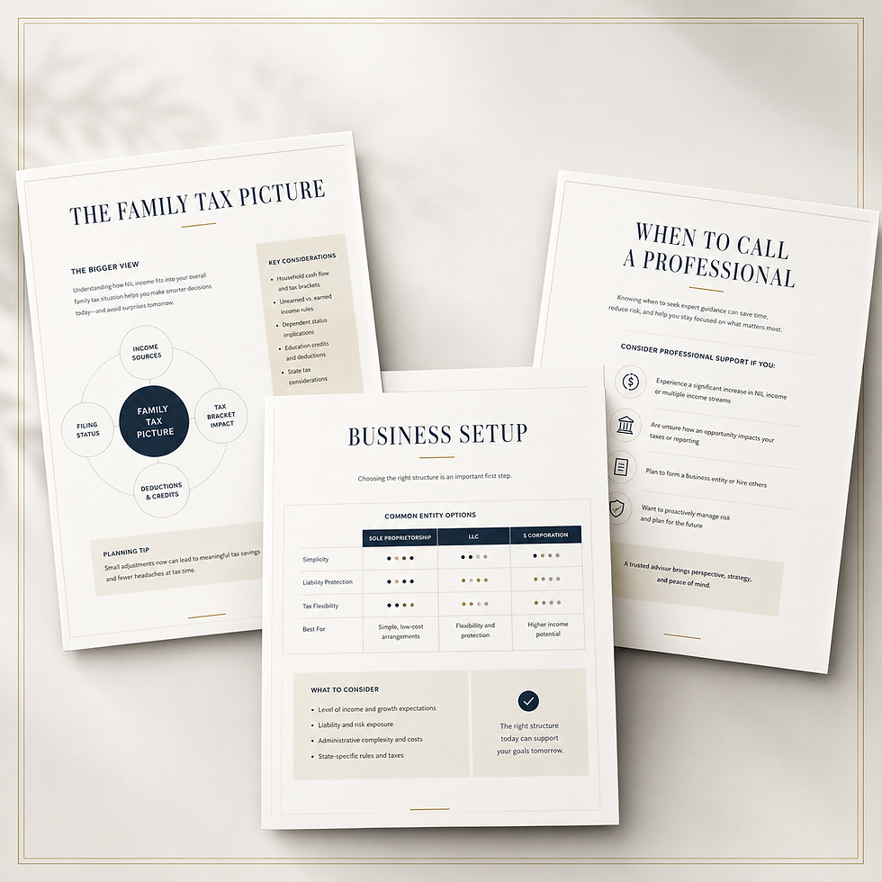 Thumbnail: The NIL Playbook for Parents of Student Athletes