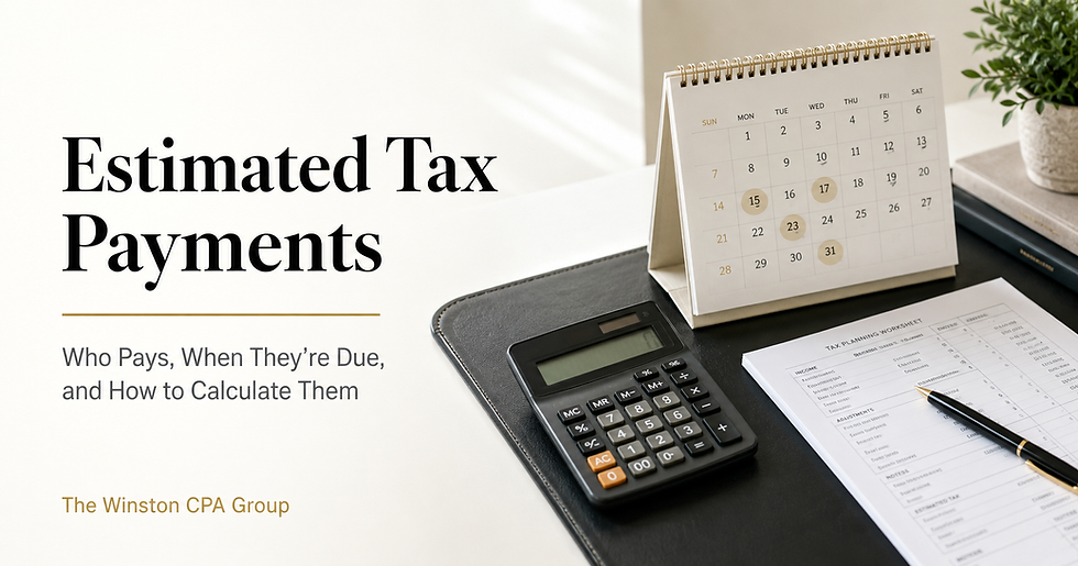 How to calculate estimated tax payments