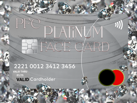 Luxury Confidence Boost: Platinum Face Card Apparel Showcase