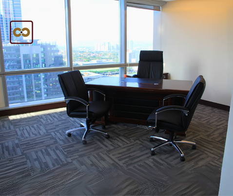 Renovated and fit-out multinational company office interior featuring modern corporate elegance design with spacious meeting rooms and premium finishes.