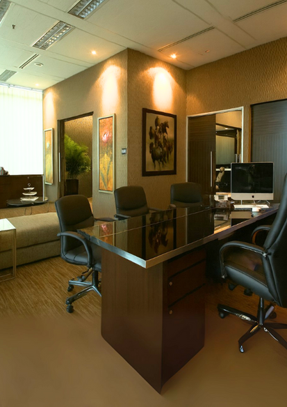 Renovation and fit-out of modern executive management office with high-end corporate interior design.