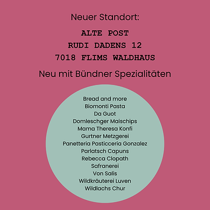 Ab Donnerstag 8. Mai haben wir an unserem vorübergehenden neuen standort offen (1350 x 135