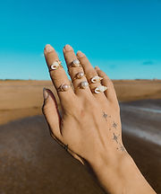 Bague coquillage femme océan