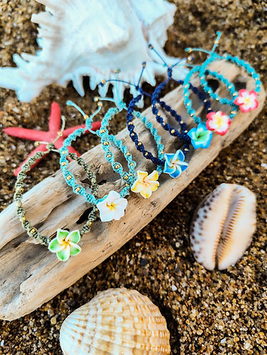 bracelets enfants coquillages macramé