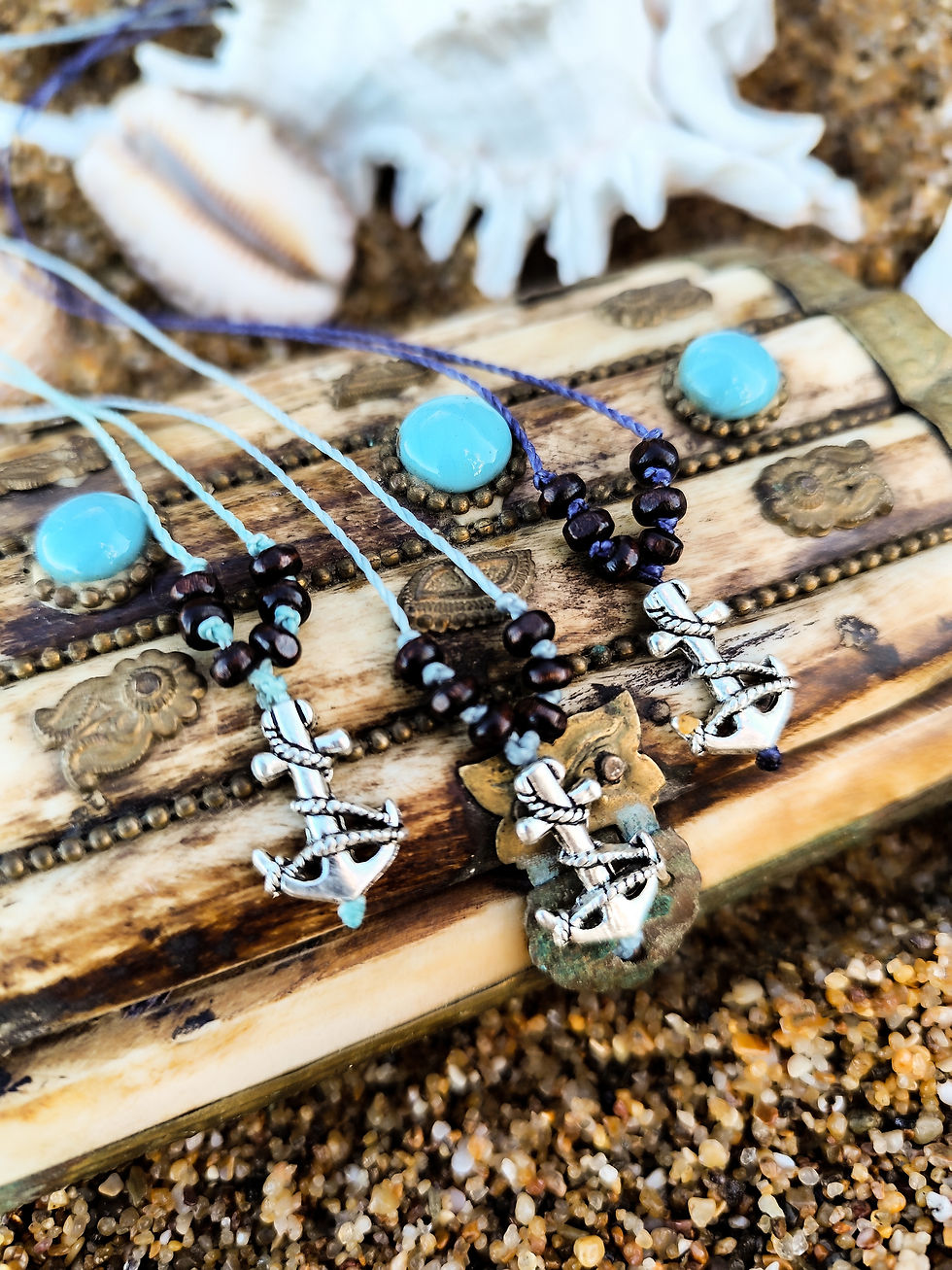 Collier pirate ancre marine enfant
