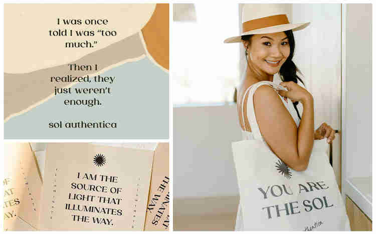 One of the Crafts-Women, Laura Josefina Kelly's brand messages for Sol Authentica.