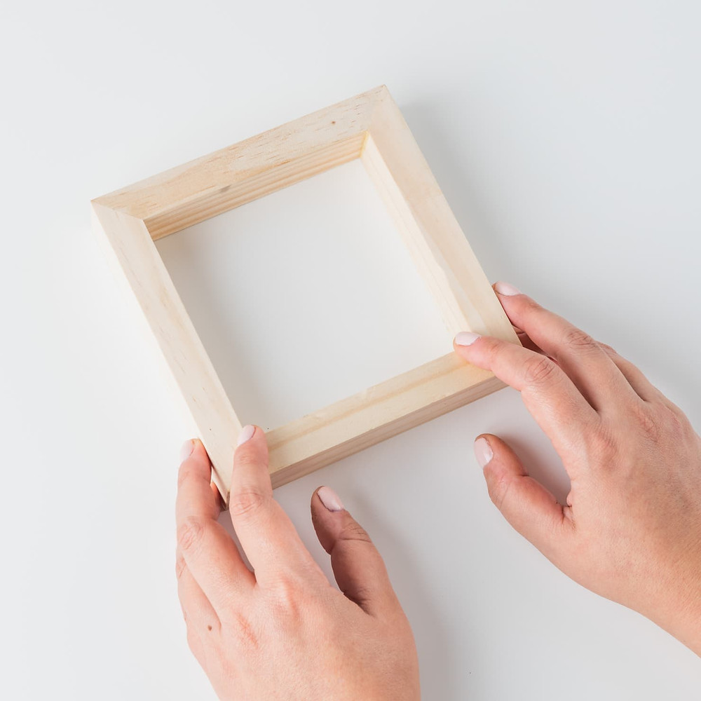 Step 1: Grab a wooden frame from your nearest arts and craft store.