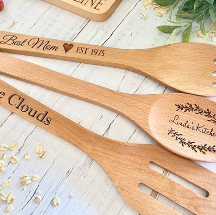 Personalized Wooden Spoon from Hanging With The Bride