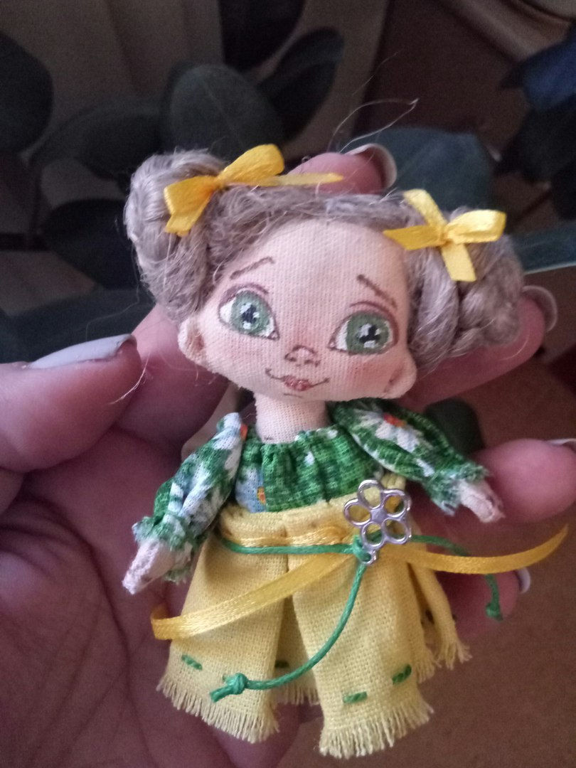 Миниатюра: Текстильная интерьерная кукла 🌺🍀ЛЕТО🍀🌺