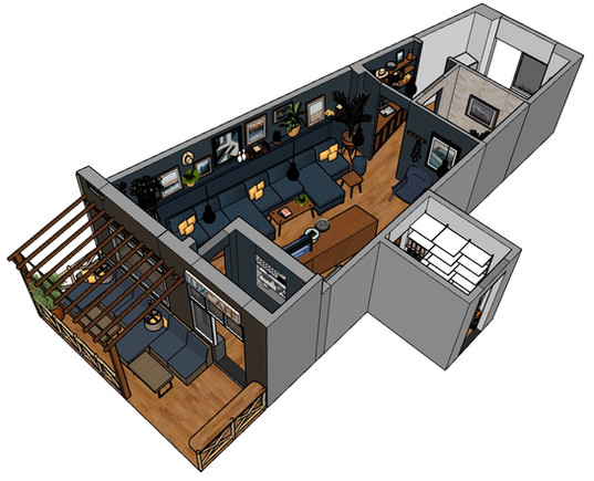SketchUp - Café Lux