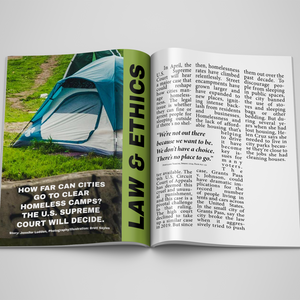 Magazine spread mockup