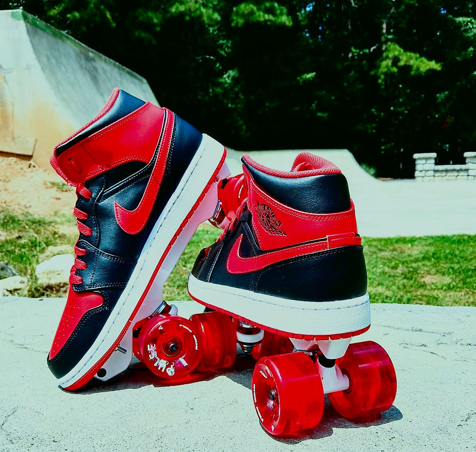 Thumbnail: Custom Roller Skates - Nike Air Jordan - Upscale Design