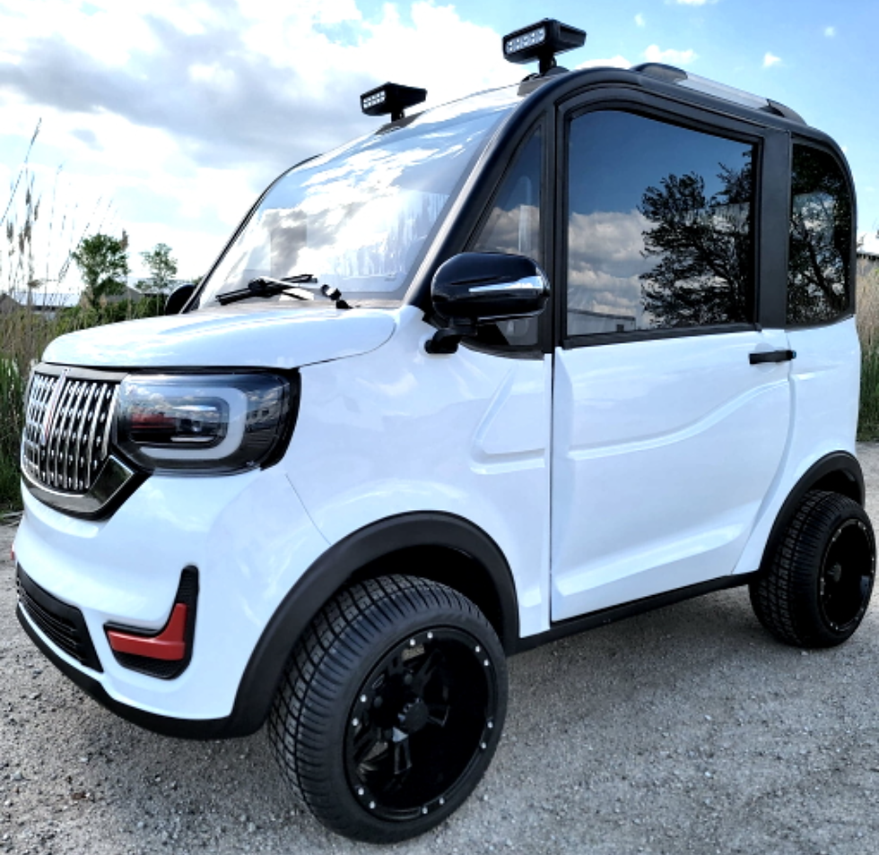 Exotic Golf Cart - White LSV Low Speed Vehicle