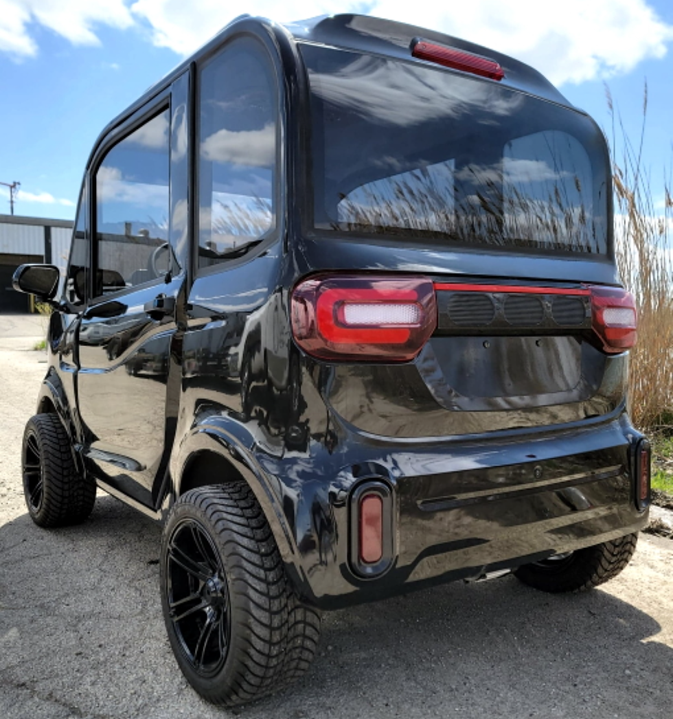 Thumbnail: Exotic Golf Cart - Black LSV Low Speed Vehicle