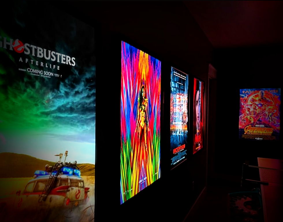 MOVIE POSTER LED DISPLAY - Your Choice - 5 Pack Movie Poster Bundle