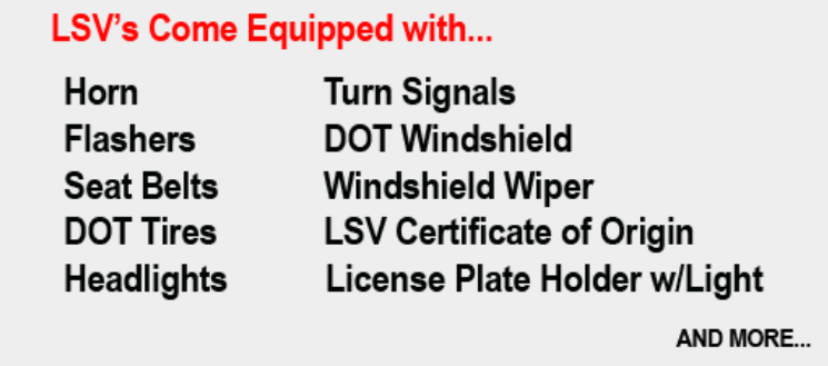 Thumbnail: Exotic Golf Cart - Black LSV Low Speed Vehicle