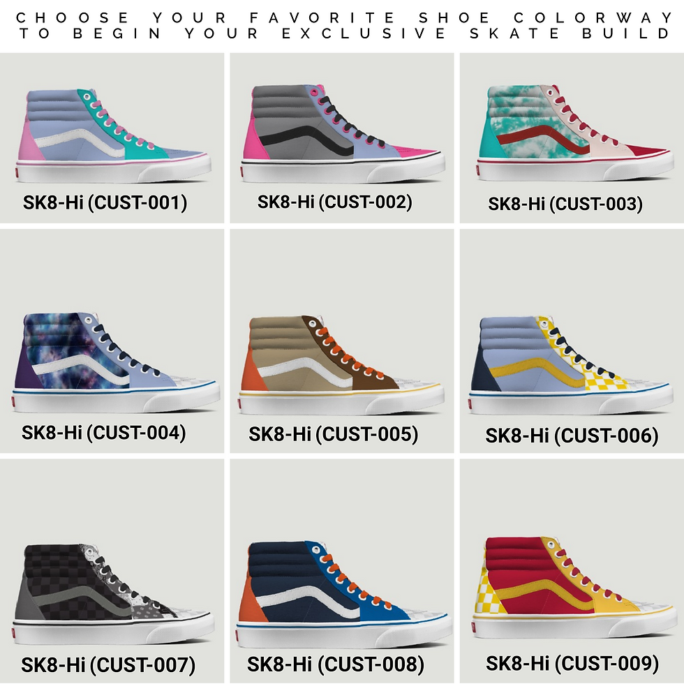 Thumbnail: Custom Roller Skates - Vans Sk8-Hi - Premium Design