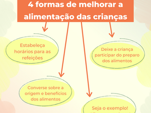 4 formas de melhorar a alimentação das crianças