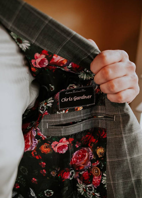 Embroidery for tailor suit