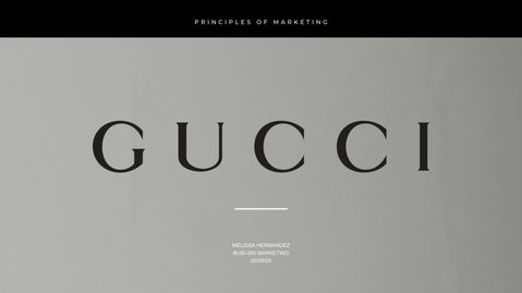 Marketing Analysis on Gucci