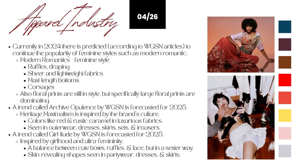 Apparel Industry Analysis