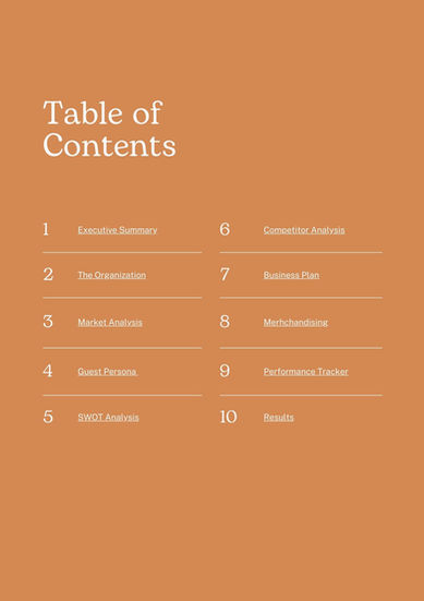 Table of Contents