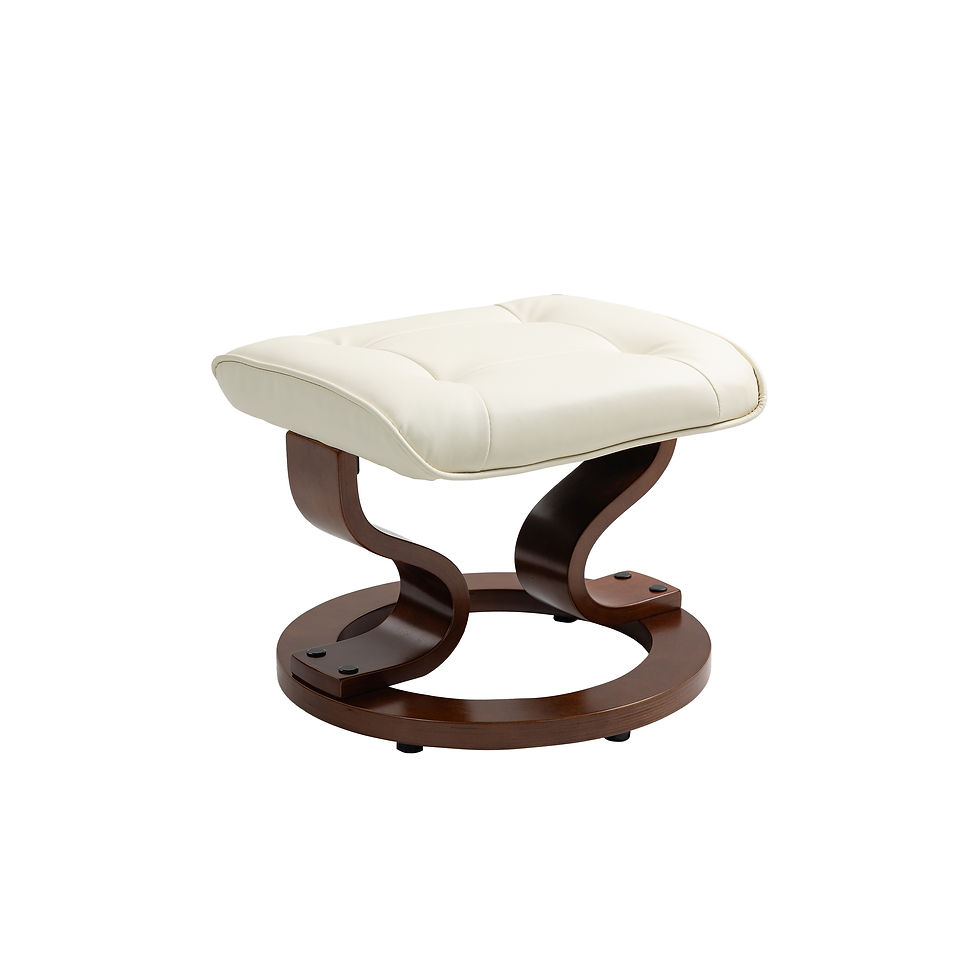 Miniaturbild: Relaxsessel VITALII mit Hocker Beige