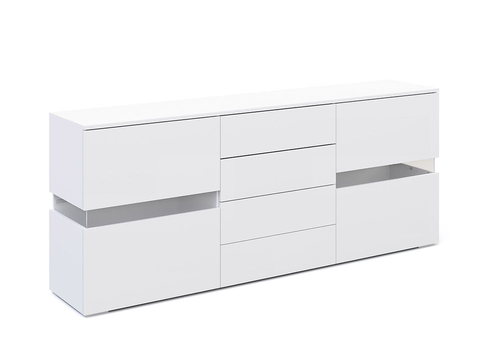 Miniaturbild: Sideboard Tana LED Weiss 177 x 72 cm