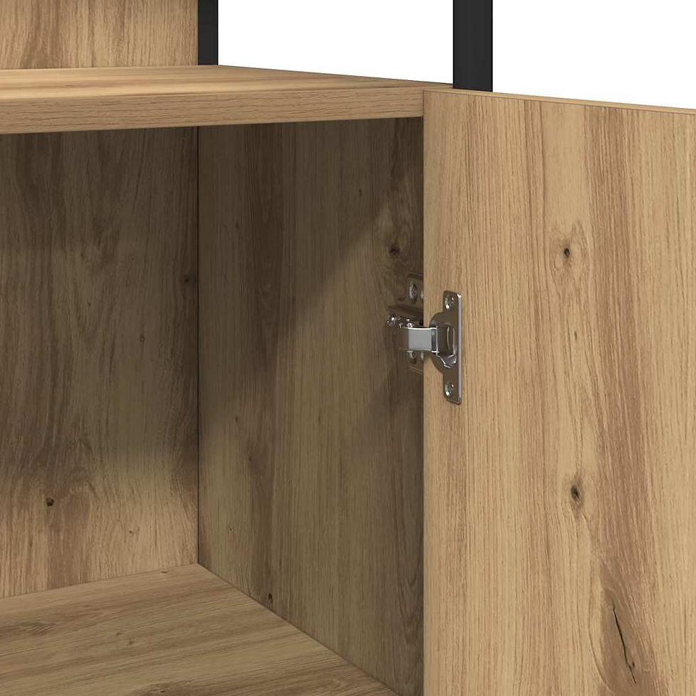 Miniaturbild: Badezimmermöbel-Set 4 Stk. Braun Holzwerkstoff