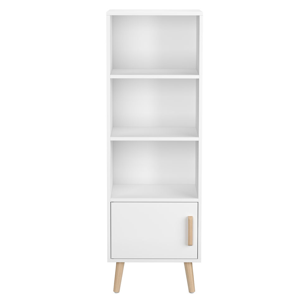 Miniaturbild: Bücherregal NORDIC 42 x 30 x 127 cm weiss