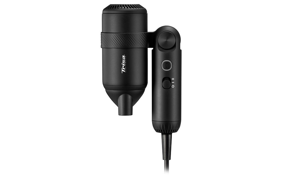 Miniaturbild: Trisa Haartrockner Ionic-T Bold Schwarz – 230V, 1100W, 4 Heizmodi, Ionen